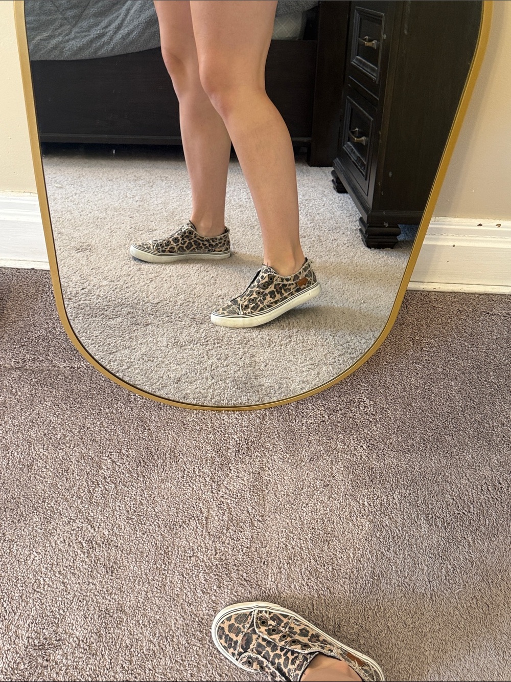 Leopard Print Slip-On Sneakers for Women - Casual Animal Pattern